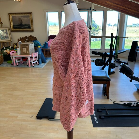 NWT Free People Against The Tide Sweater S Oversized/Relaxed Fit - Picture 4 of 10